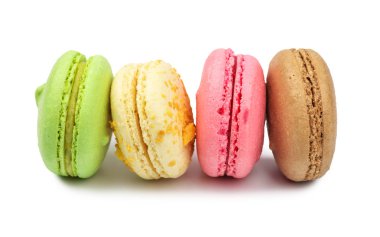 Bir Fransız tatlı lezzet, bademli kurabiye çeşitli portre. 