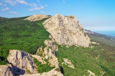 Dağ manzarası. Doğanın bileşimi. 