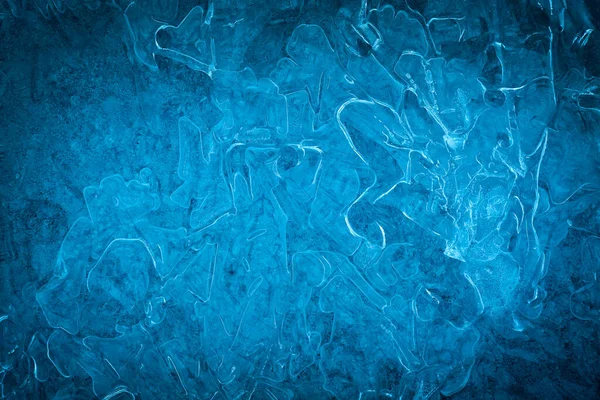 Background of blue cold winter ice. Texture of frozen surface. F — Stock Image Background of blue cold winter ice. Texture of frozen surface. F Royalty Free Stock Photos