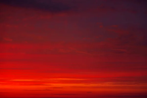 Beautiful Twilight Sky Background Colorful Fiery Orange Red Sunset Sky — Stock Photo, Image