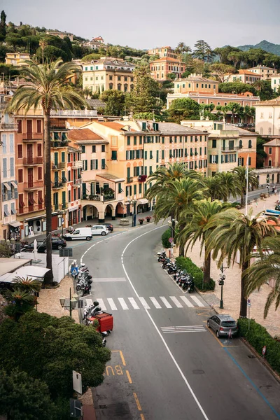 Vista Panoramica Santa Margherita Ligure Sulla Riviera Italiana Con Vista — Foto Stock