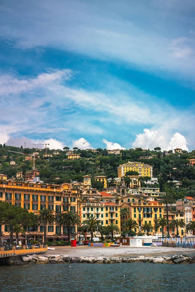 Vista Panoramica Santa Margherita Ligure Sulla Riviera Italiana Con Vista — Foto Stock