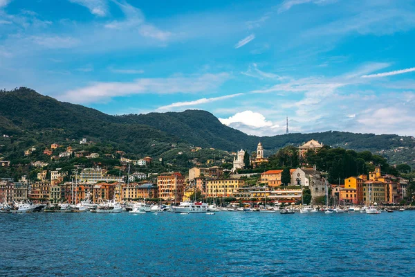 Vistas Panorámicas Santa Margherita Ligure Riviera Italiana Con Vistas Golfo — Foto de Stock