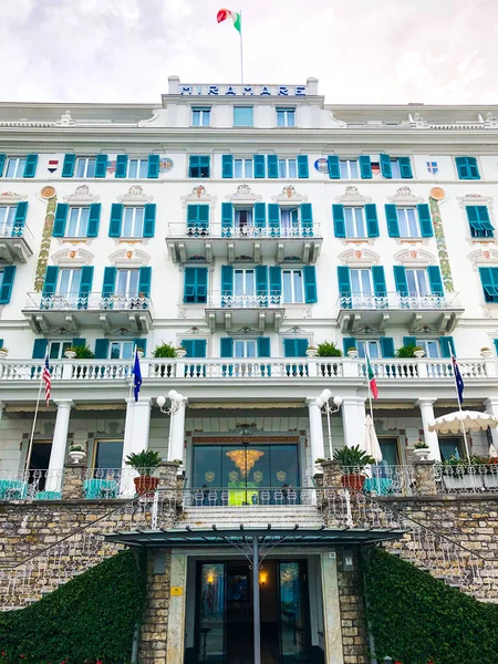 Italia Giugno 2018 Bellissimo Esterno Del Grand Hotel Miramare Santa — Foto Stock