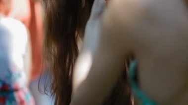 KYIV, UKRAINE - 3 Temmuz 2015: Mankenin kuaförü