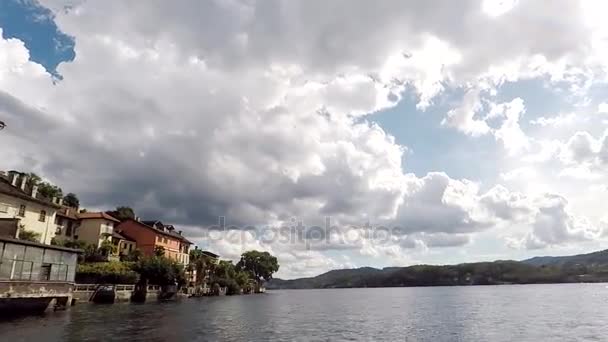 Isola San Giulio görünümü — Stok video