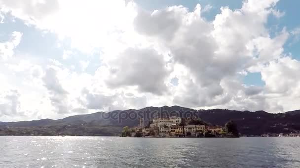 Άποψη της Isola San Giulio — Αρχείο Βίντεο