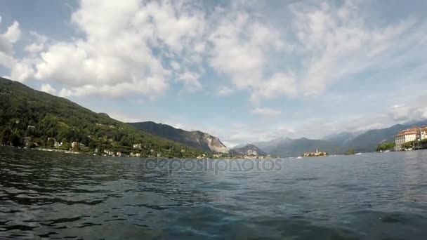 Άποψη της Isola Bella από το νερό — Αρχείο Βίντεο