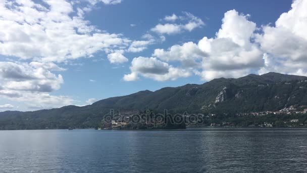 Isola San Giulio görünümü — Stok video