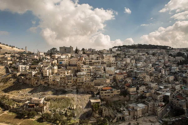 Silwan dorp in Jeruzalem. — Stockfoto