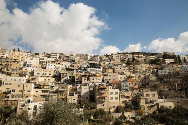 Silwan vesnice v Jeruzalémě. — Stock fotografie