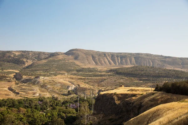 Widok syryjskiej stronie Wzgórza Golan . — Zdjęcie stockowe