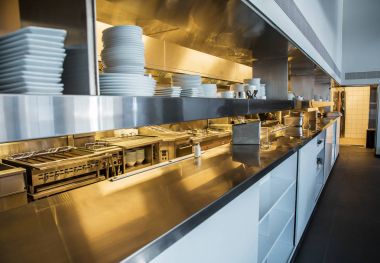 profesyonel mutfak, çelik görünümü sayacı