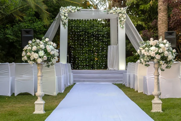 Hupa judeu, putdoor casamento  . — Fotografia de Stock