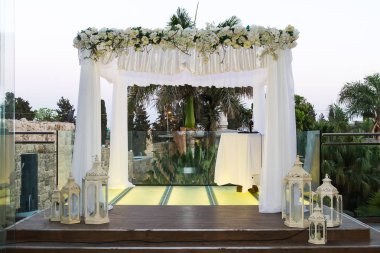 Yahudi Hupa, düğün putdoor .