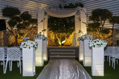 Yahudi Hupa, düğün putdoor .