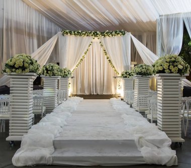 Yahudi Hupa, düğün putdoor .