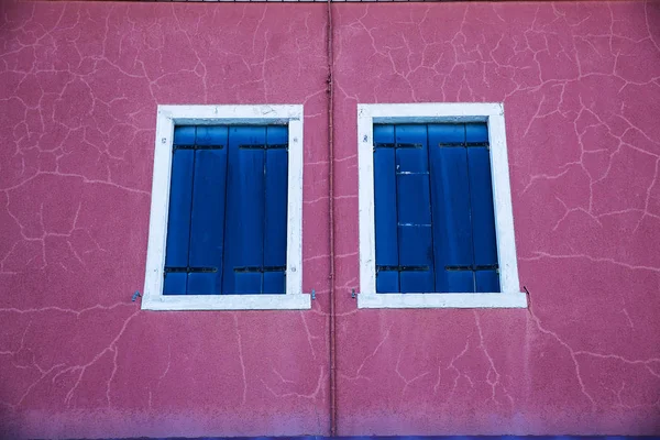 Renkli evler Burano Adası, İtalya Telifsiz Stok Imajlar