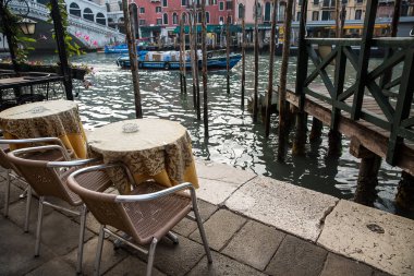 Grand Canal sabah, Venedik, İtalya .