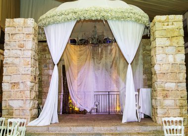 Yahudi Hupa, düğün putdoor .