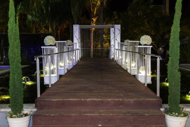 Yahudi Hupa, düğün putdoor .