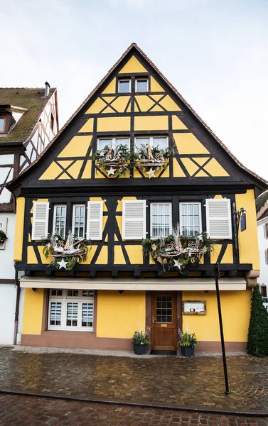 Strasbourg Alsace Fransa. Petite France 'ın Evleri.
