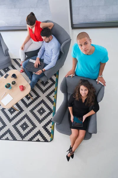 Startup Business People Working Office Concepto Equipo Corporativo — Foto de Stock