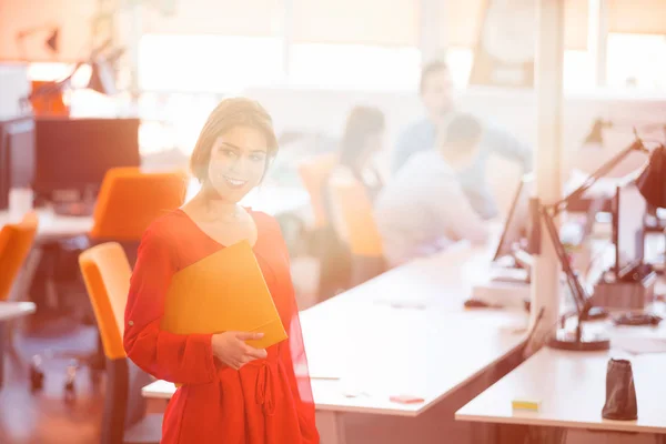 Startup Business People Grupo Trabajo Diario Espacio Moderno Coworking Oficina — Foto de Stock