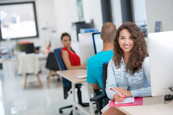 Start Business People Gruppe Arbeitet Täglich Modernen Büro — Stockfoto