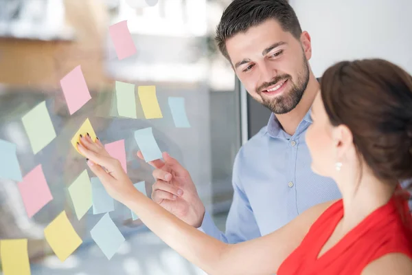 Affärer Start Planering Förvaltning Och Människor Koncept Glad Kreativa Team — Stockfoto