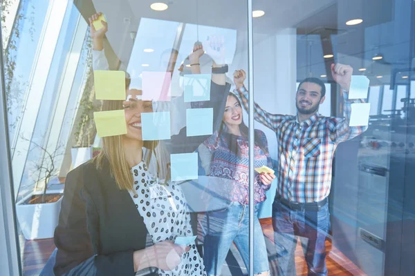 Business Start Planung Management Und People Konzept Glückliches Kreativ Team — Stockfoto