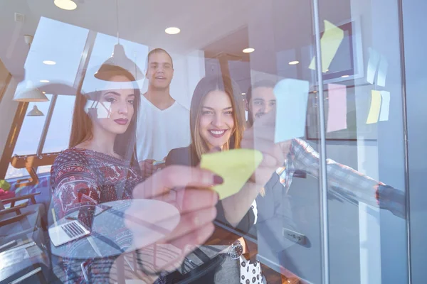 Negocio Puesta Marcha Planificación Gestión Concepto Personas Feliz Equipo Creativo —  Fotos de Stock