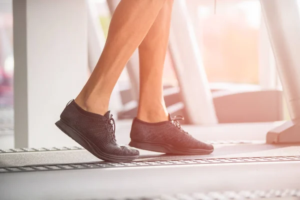 Young Man Sportswear Running Treadmill Gym — Stock Photo, Image