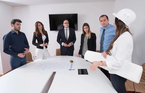 Corporate Business Team Manager Meeting Close — Stock Photo, Image