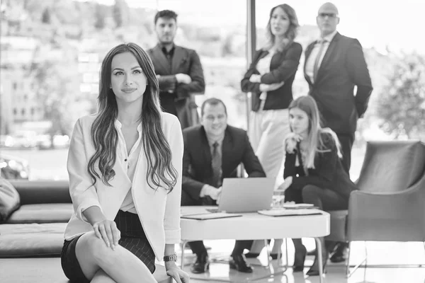 Corporate Business Team Manager Meeting Close — Stock Photo, Image