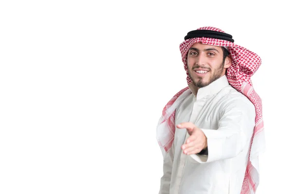 Young Arab Buisnisman Isolated Conceptual — Stock Photo, Image