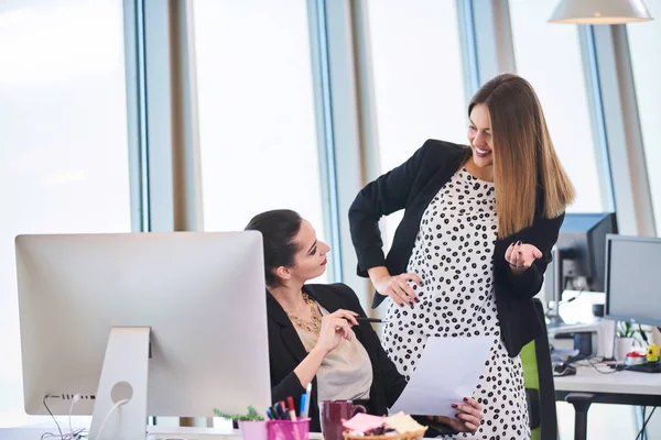 Mujer Negocios Moderna Oficina — Foto de Stock