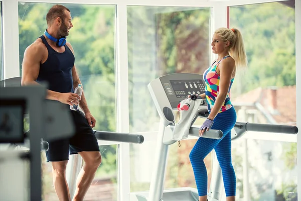 Sport Fitness Lifestyle Technology People Concept Close Woman Men Legs — Stock Photo, Image