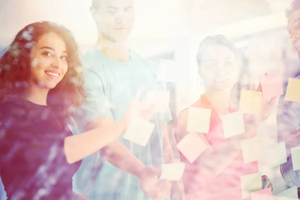 Negocio Puesta Marcha Planificación Gestión Concepto Personas Feliz Equipo Creativo —  Fotos de Stock