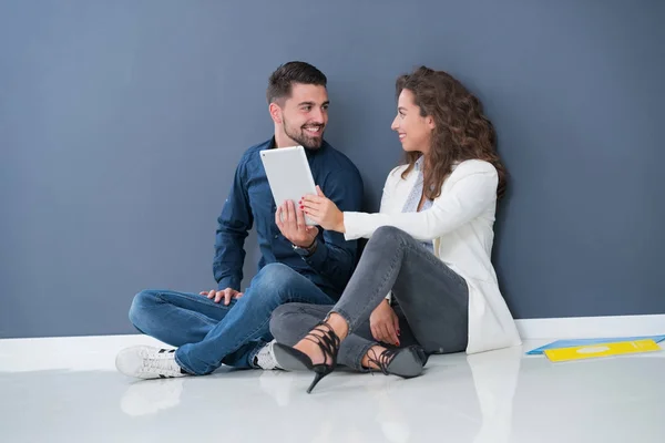 Portrait Startup Diversity Teamwork Brainstorming Meeting Concept Business Young Multiethnic — Stock Photo, Image