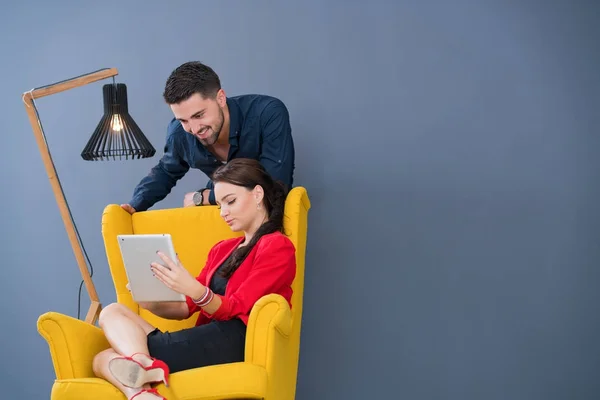 Portrait Startup Diversity Teamwork Brainstorming Meeting Concept Business Young Multiethnic — Stock Photo, Image