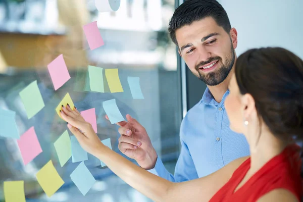 Affärer Start Planering Förvaltning Och Människor Koncept Glad Kreativa Team — Stockfoto