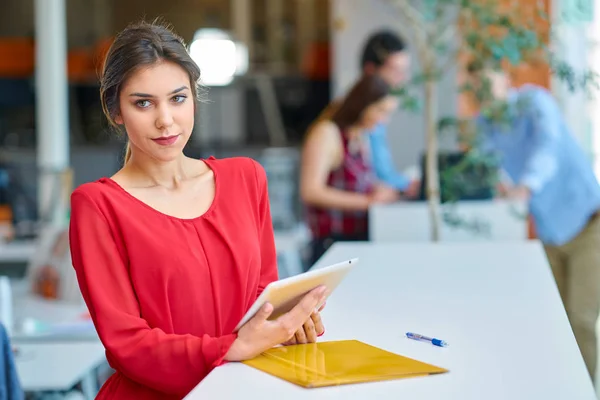 Startup Business People Grupo Trabajo Diario Espacio Moderno Coworking Oficina — Foto de Stock