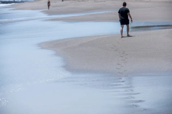 Walking Soft Beach Sand — Stock Photo, Image