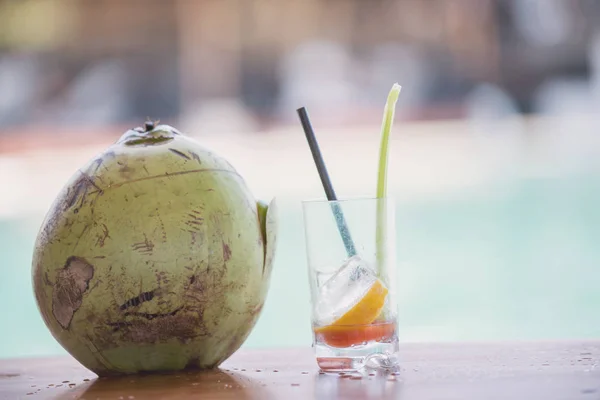 Praia bar coquetel bebidas — Fotografia de Stock