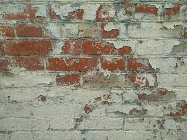 红砖墙混凝土纹理 — 图库照片