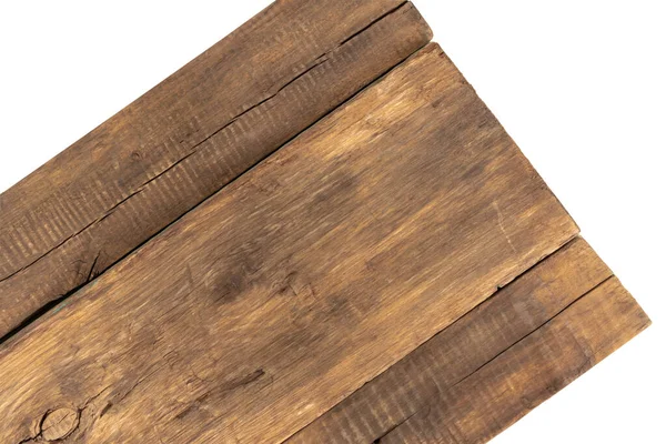 Gammal trä bakgrund med horisontella bruna brädor — Stockfoto