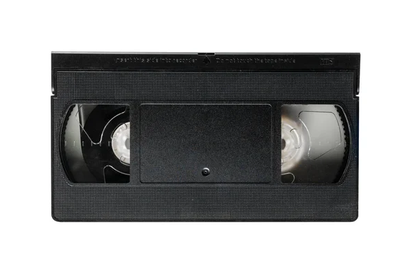 Vhs Videoband För Att Titta Filmer Isolerade Vit Bakgrund Videokassett — Stockfoto