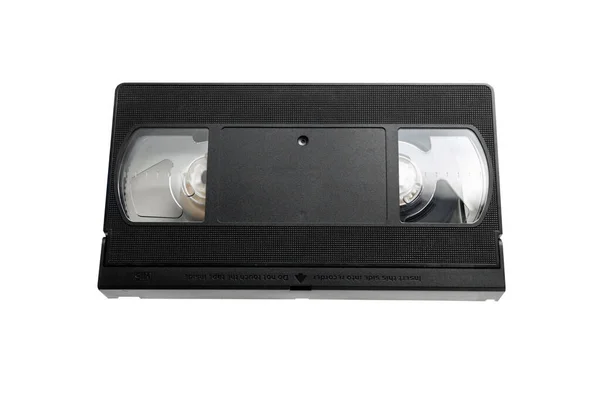 Vhs Videoband För Visning Filmer Isolerade Vit Bakgrund Videokassett Kopiera — Stockfoto