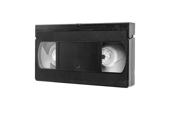 Vhs Videoband För Visning Filmer Isolerade Vit Bakgrund Videokassett Kopiera — Stockfoto